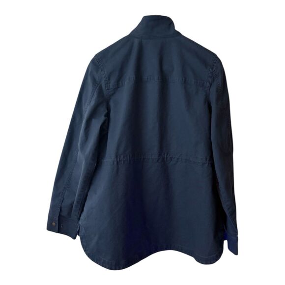 LL Bean Utility Barn Field Jacket BeanFlex Carbon Navy Drawstring Waist SZ Large - Picture 2 of 11